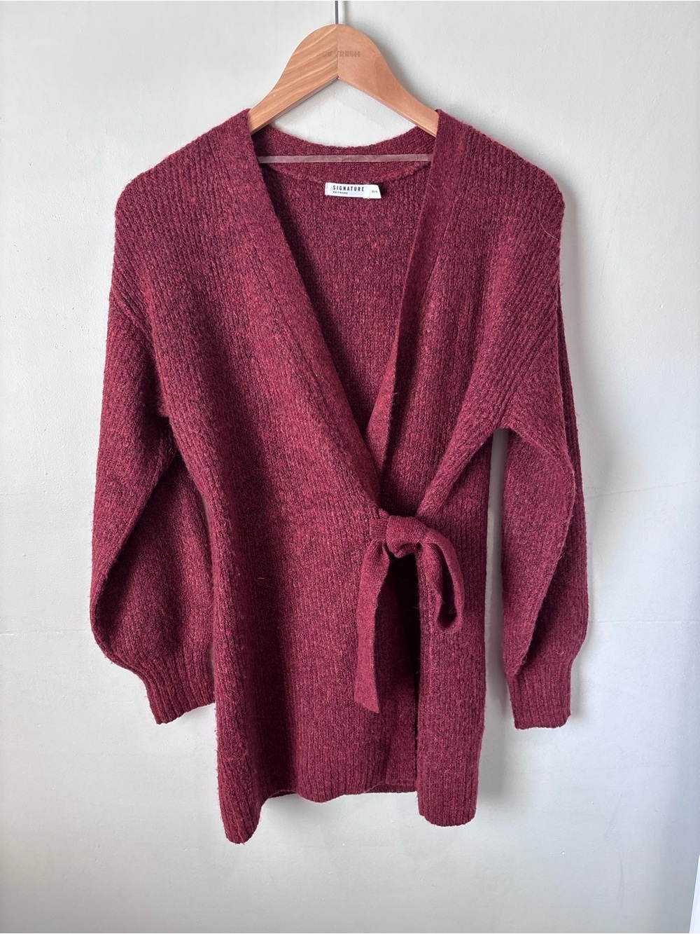 Signature by Reitmans Wrap-Front Long Sleeve Cardigan | Size XS | EUC